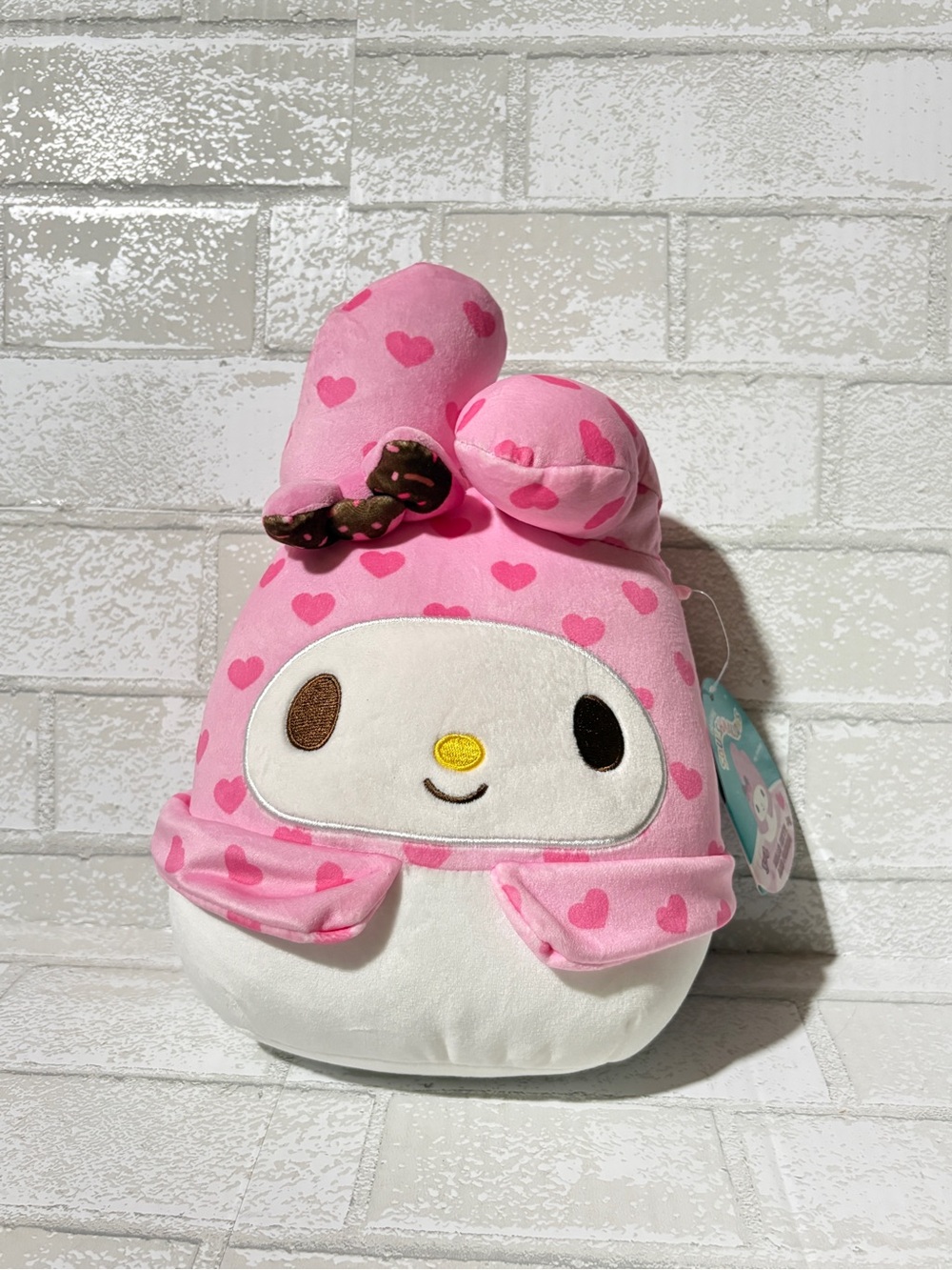 Squishmallows 8-inch Sanrio Valentines Day My Melody Sprinkle Bow Plush Toy NEW
